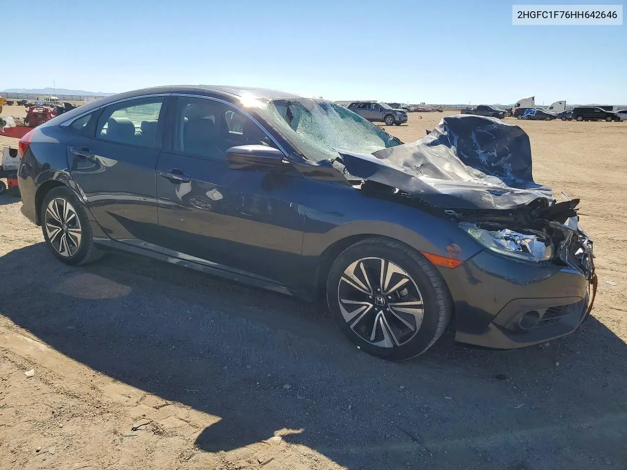 2017 HONDA CIVIC VIN 2HGFC1F76HH642646 — фото 4