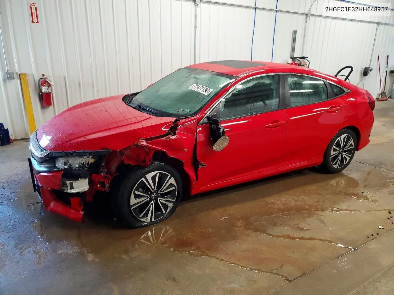 HONDA CIVIC 2017, VIN 2HGFC1F32HH648957