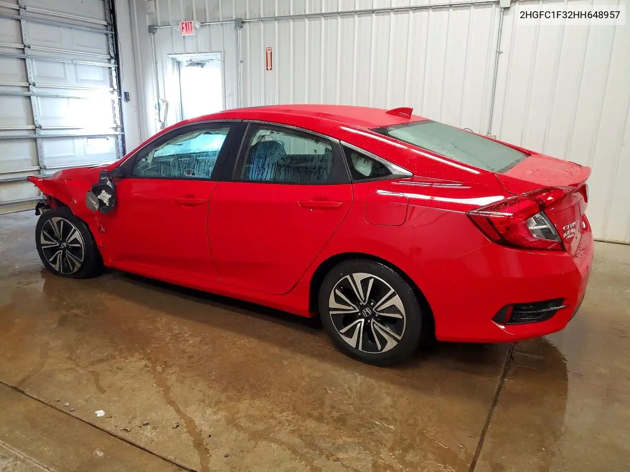 2017 HONDA CIVIC VIN 2HGFC1F32HH648957 — фото 2