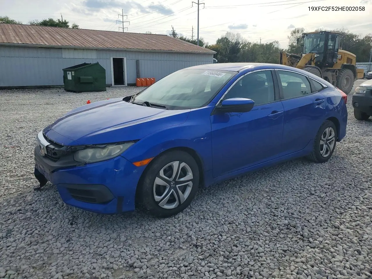 HONDA CIVIC 2017, VIN 19XFC2F52HE002058