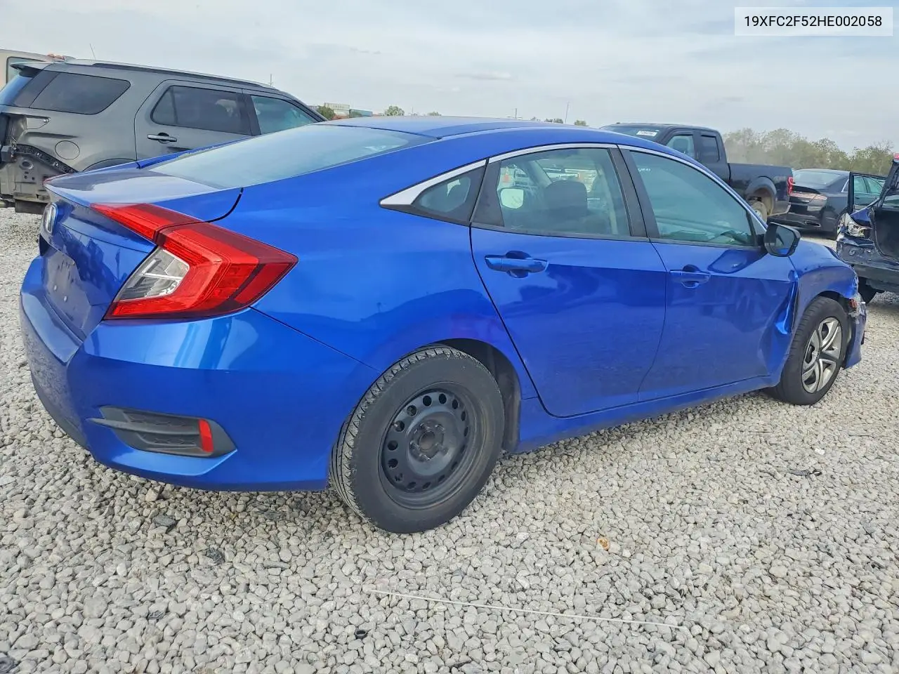 2017 HONDA CIVIC VIN 19XFC2F52HE002058 — фото 3