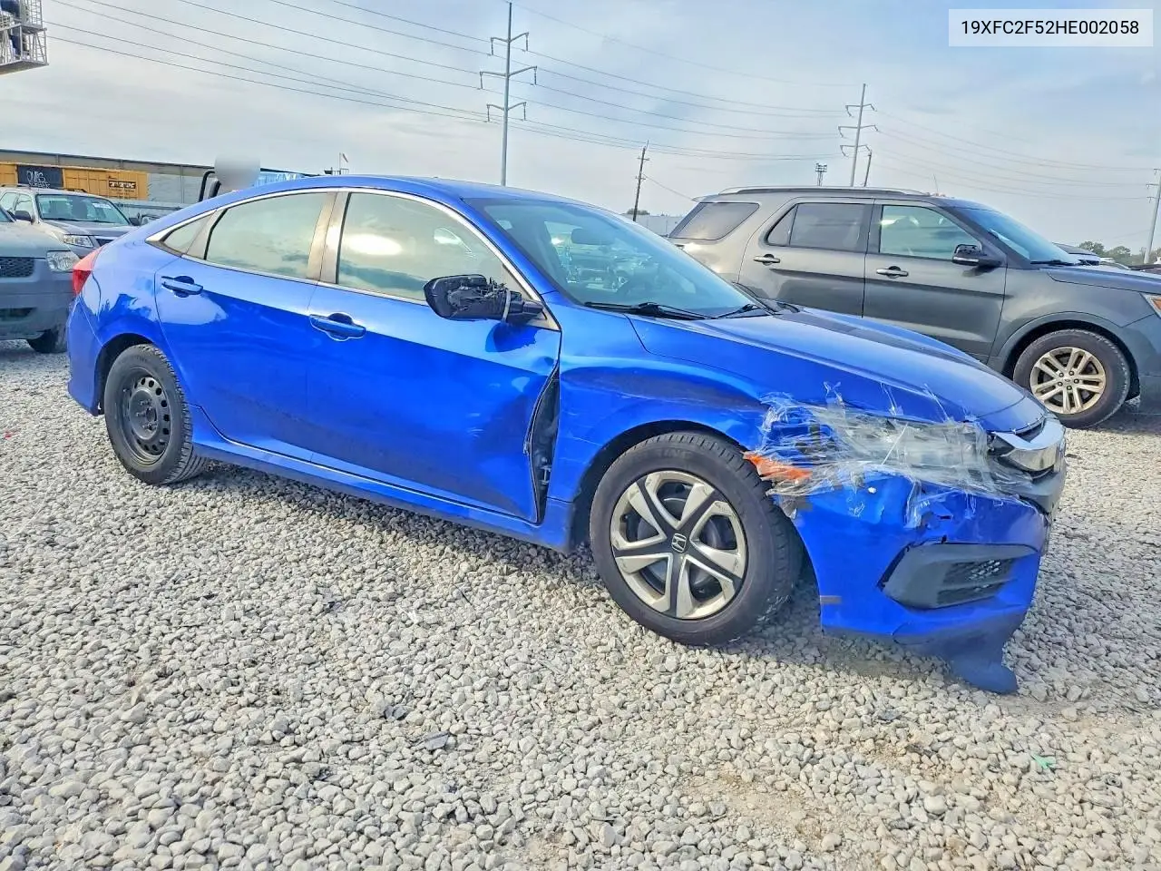 2017 HONDA CIVIC VIN 19XFC2F52HE002058 — фото 4