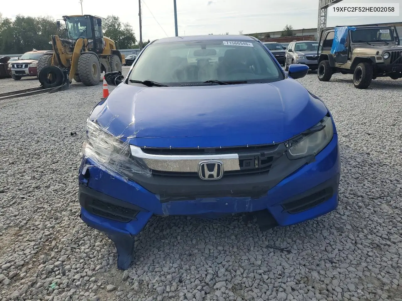 2017 HONDA CIVIC VIN 19XFC2F52HE002058 — фото 5