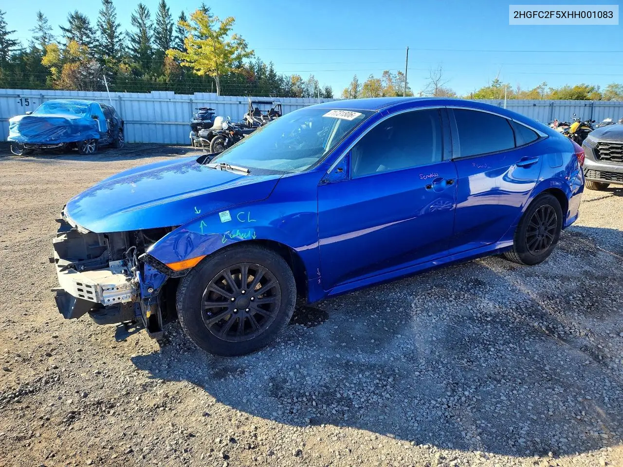 HONDA CIVIC 2017, VIN 2HGFC2F5XHH001083