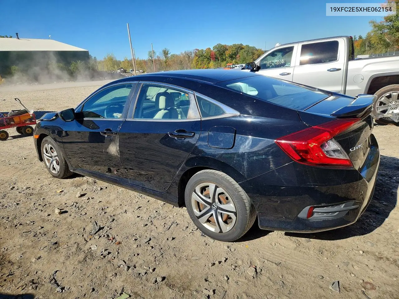 2017 HONDA CIVIC VIN 19XFC2E5XHE062154 — фото 2