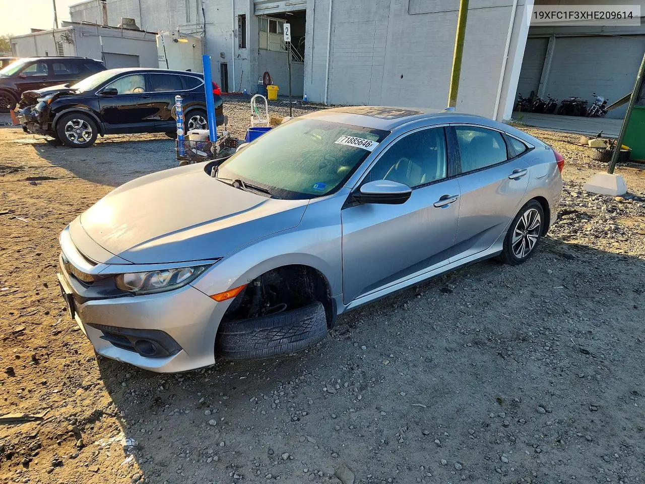 HONDA CIVIC 2017, VIN 19XFC1F3XHE209614