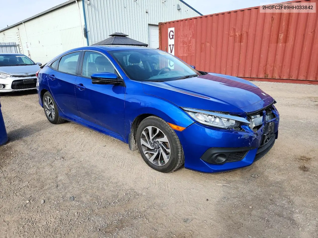 2017 HONDA CIVIC VIN 2HGFC2F89HH033842 — фото 4