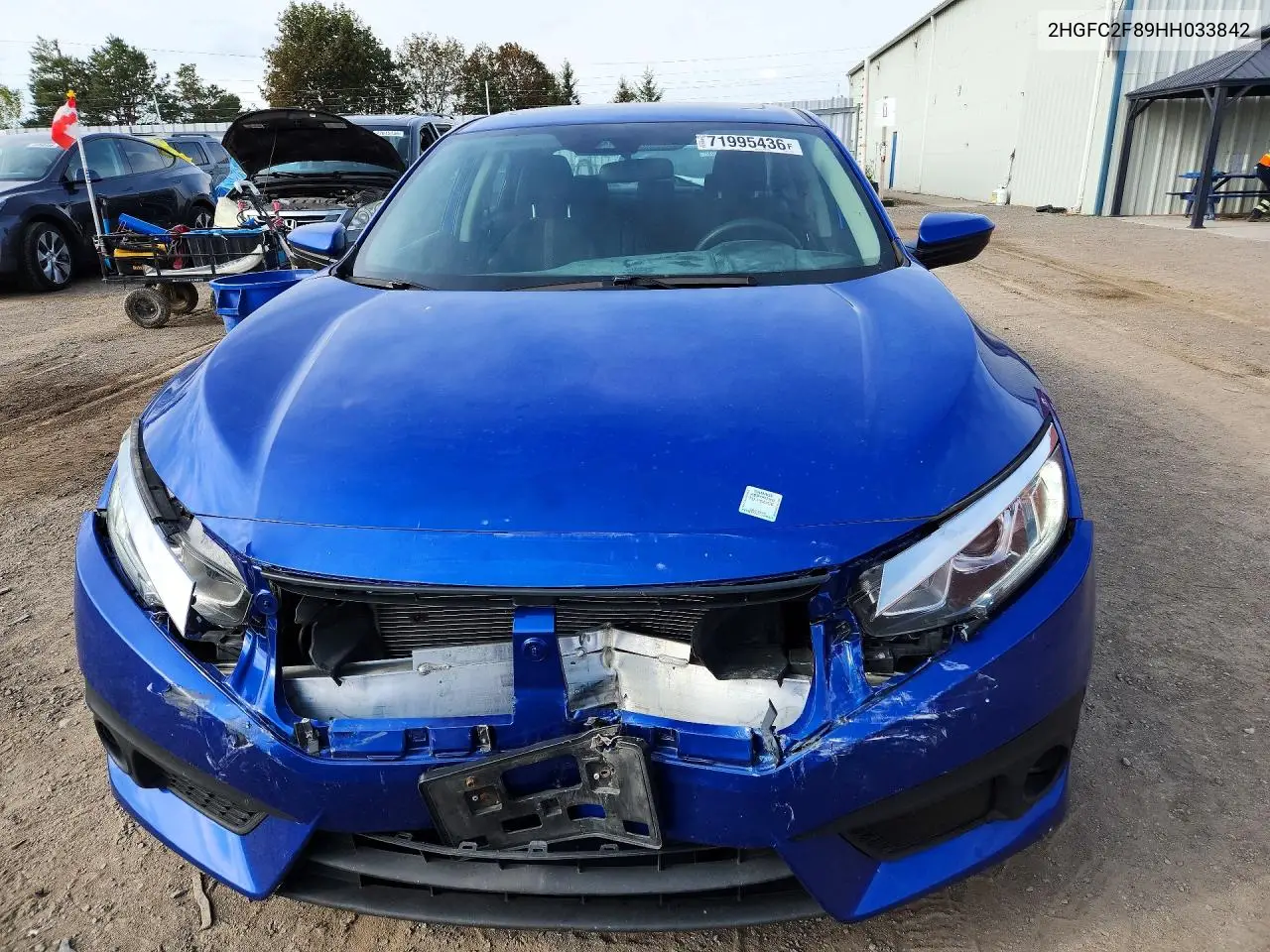 2017 HONDA CIVIC VIN 2HGFC2F89HH033842 — фото 5