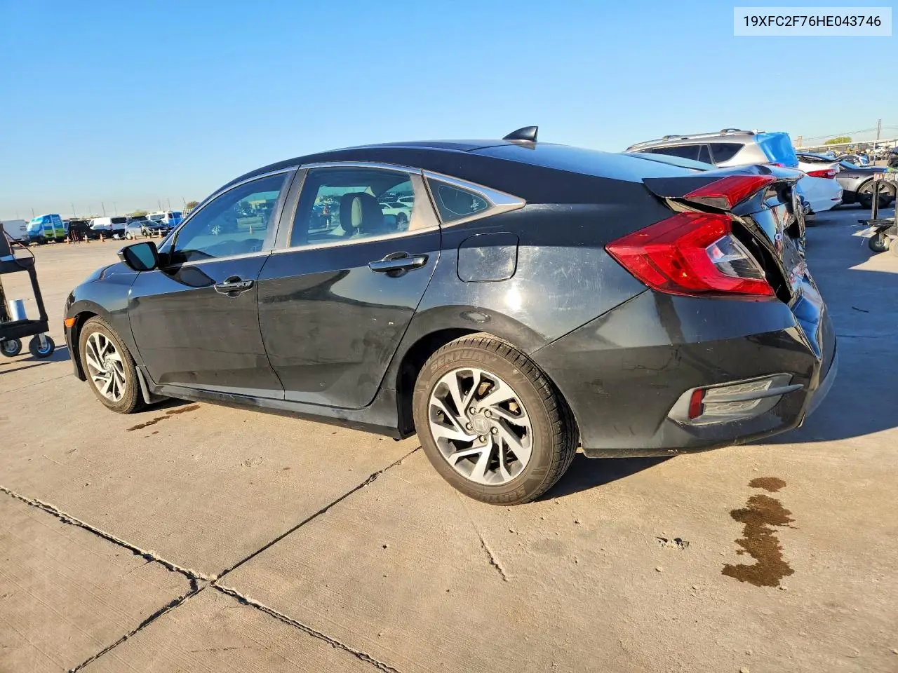 2017 HONDA CIVIC VIN 19XFC2F76HE043746 — фото 3