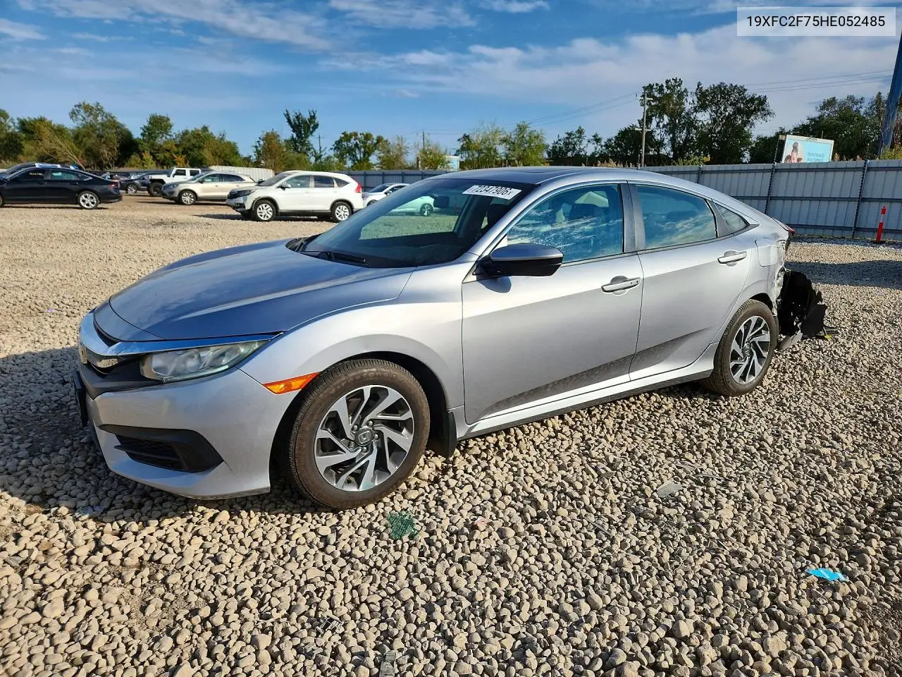 HONDA CIVIC 2017, VIN 19XFC2F75HE052485