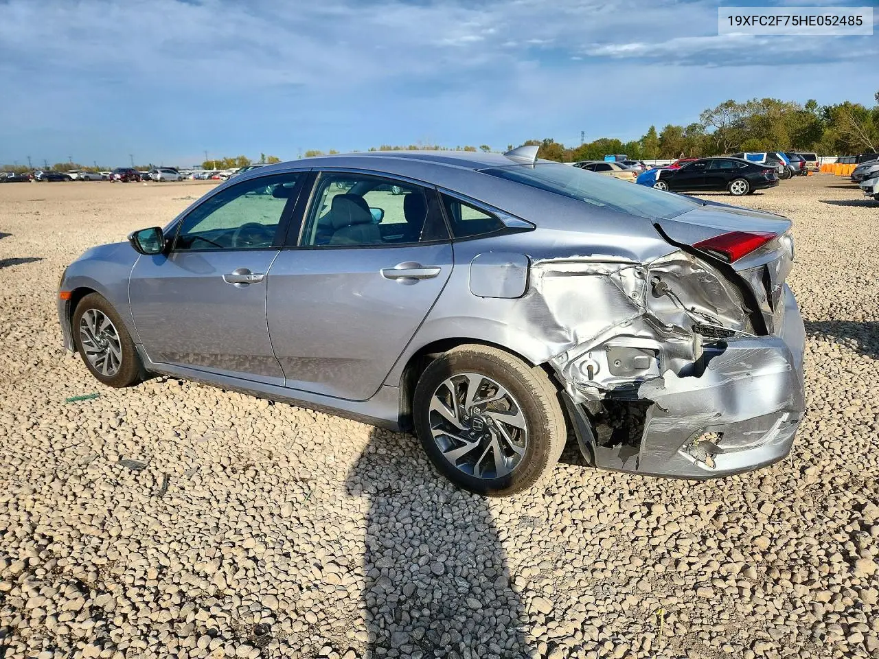 2017 HONDA CIVIC VIN 19XFC2F75HE052485 — фото 2