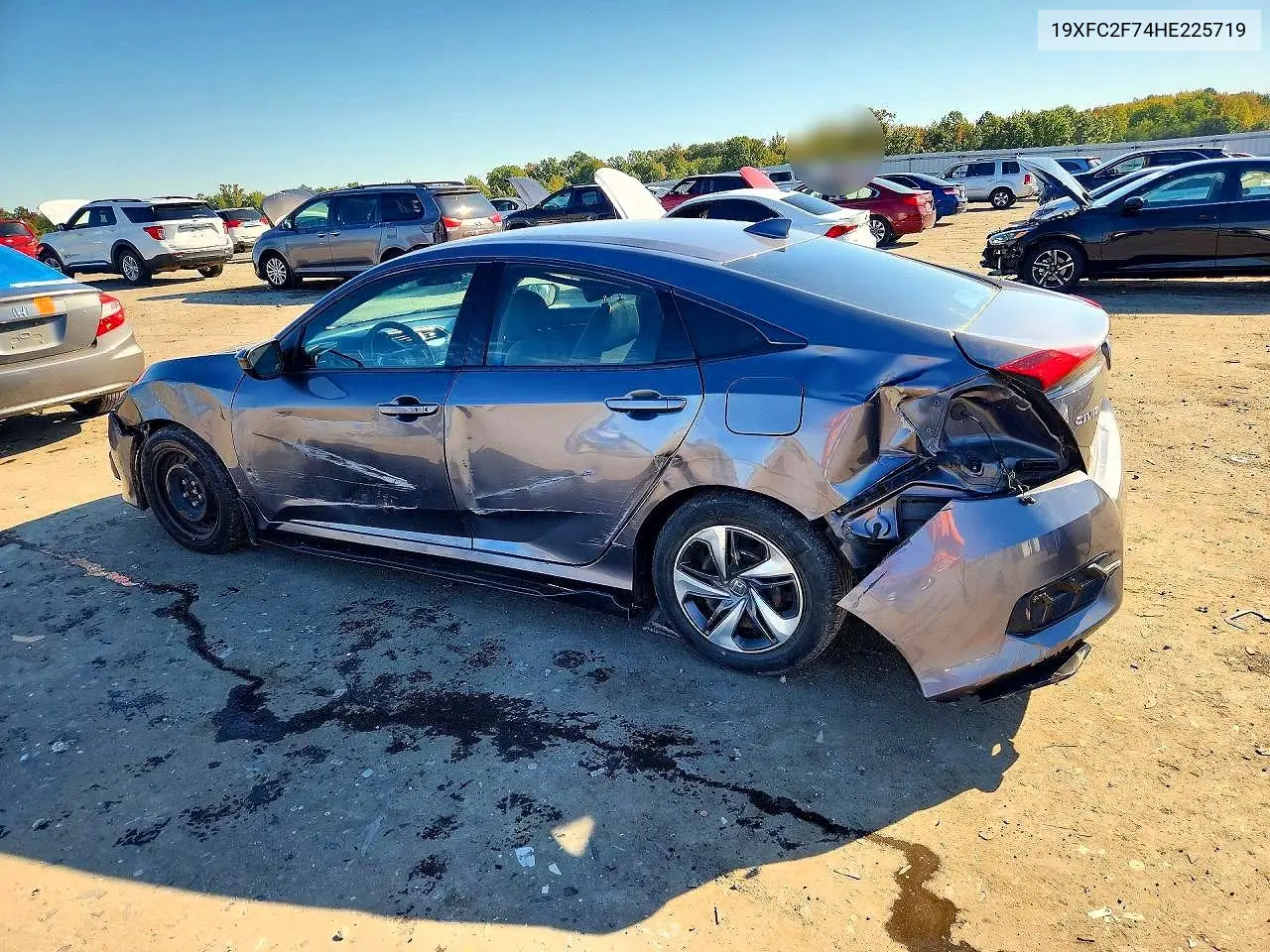 2017 HONDA CIVIC VIN 19XFC2F74HE225719 — фото 2