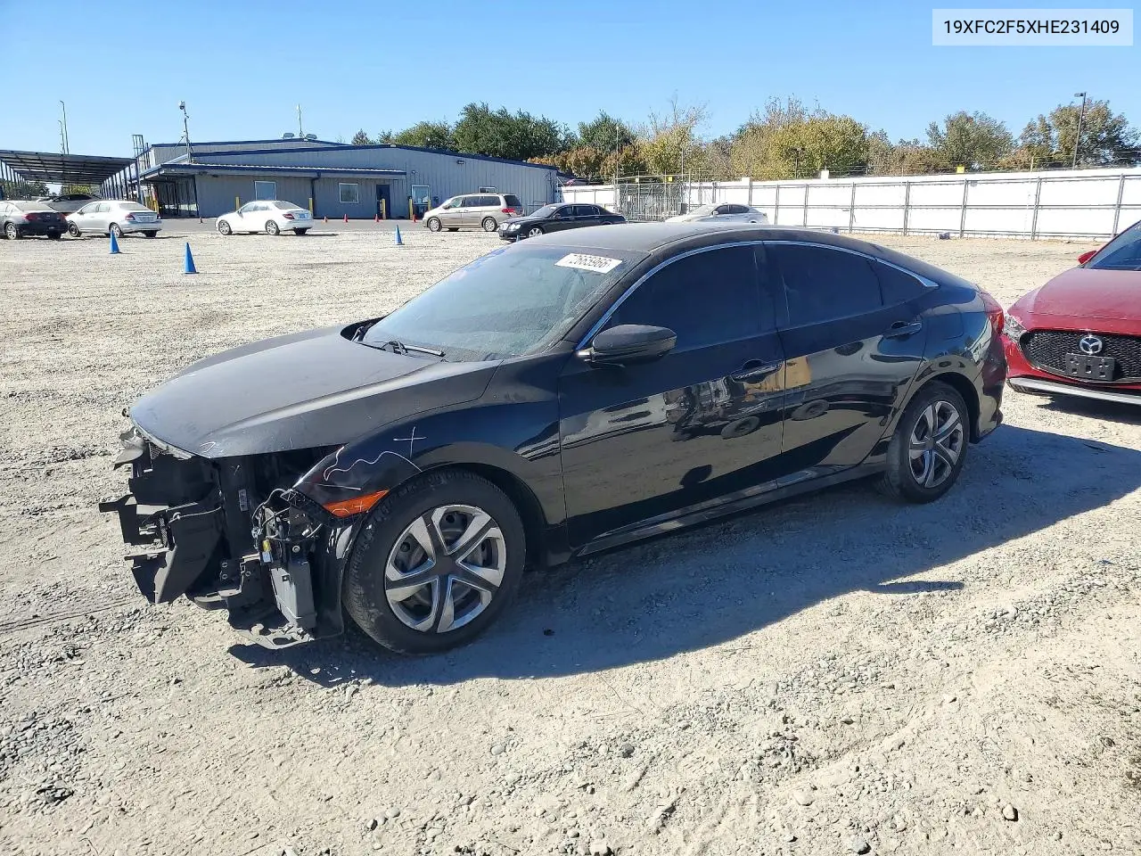 HONDA CIVIC 2017, VIN 19XFC2F5XHE231409