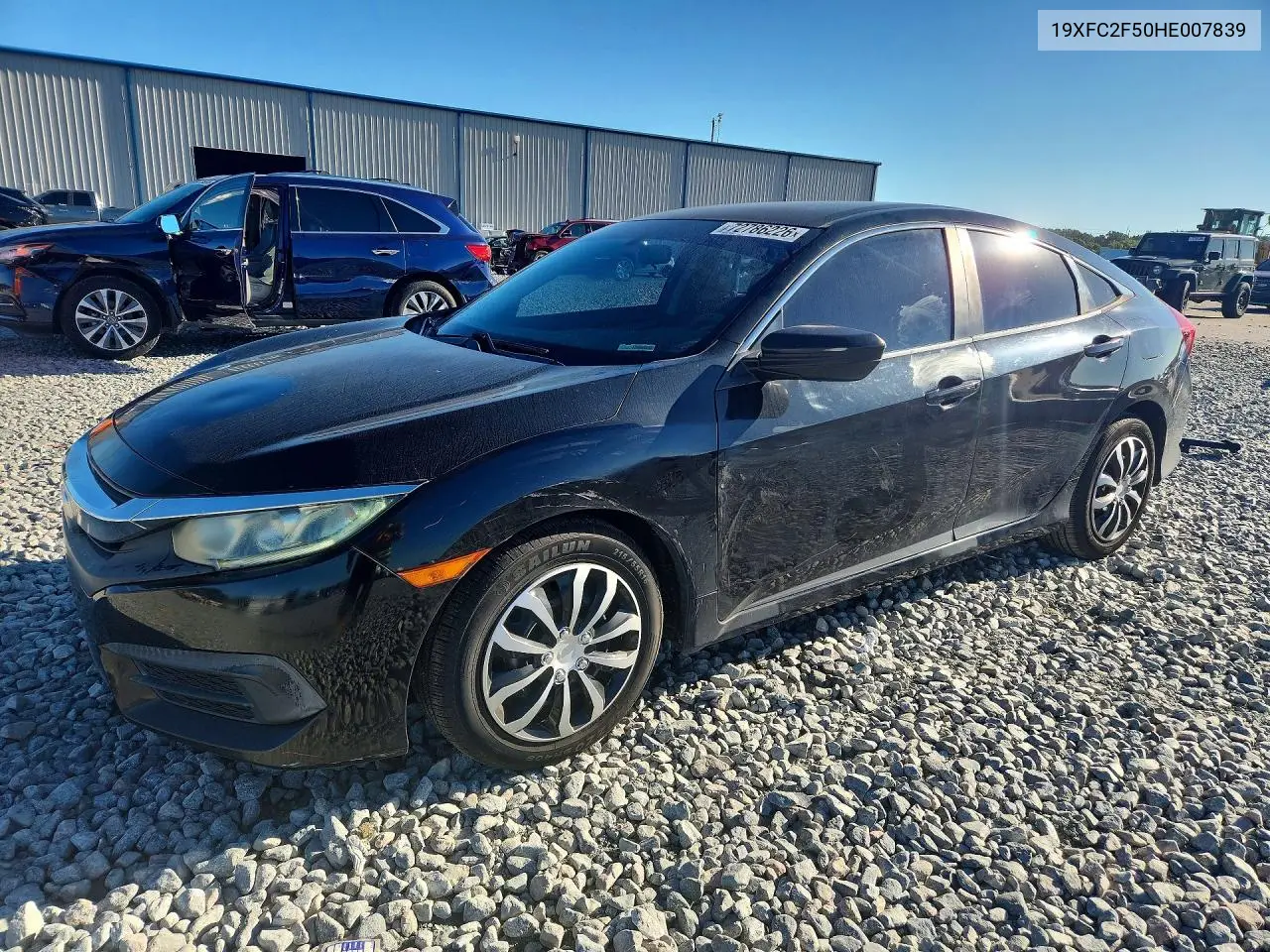 HONDA CIVIC 2017, VIN 19XFC2F50HE007839