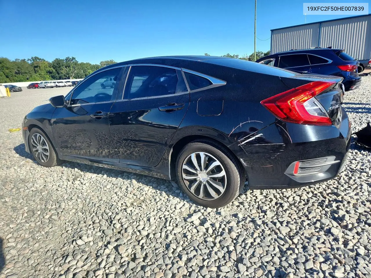 2017 HONDA CIVIC VIN 19XFC2F50HE007839 — фото 2