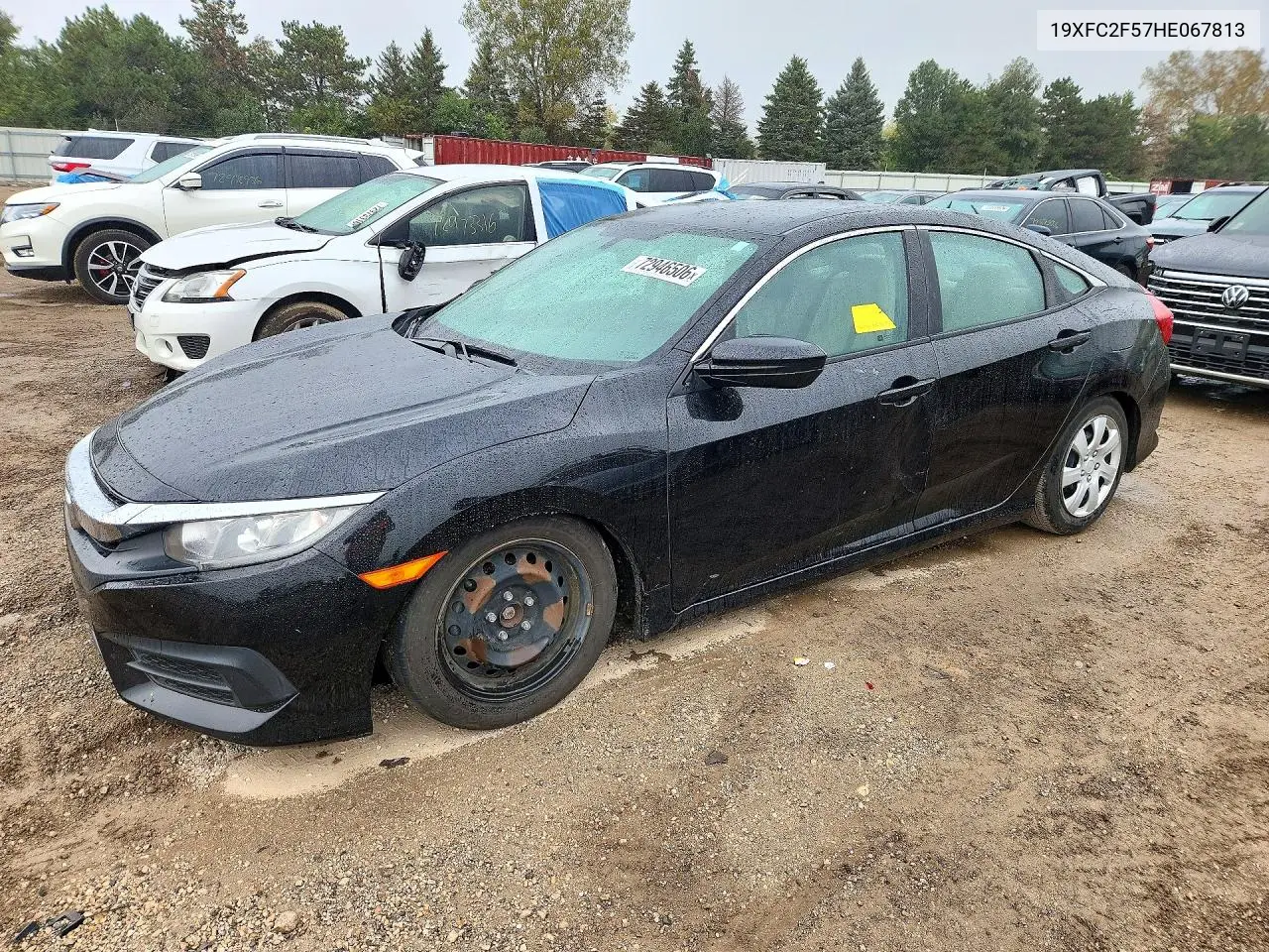 HONDA CIVIC 2017, VIN 19XFC2F57HE067813