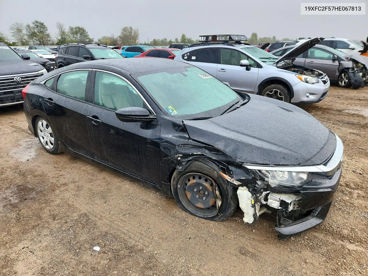 2017 HONDA CIVIC VIN 19XFC2F57HE067813 — фото 4