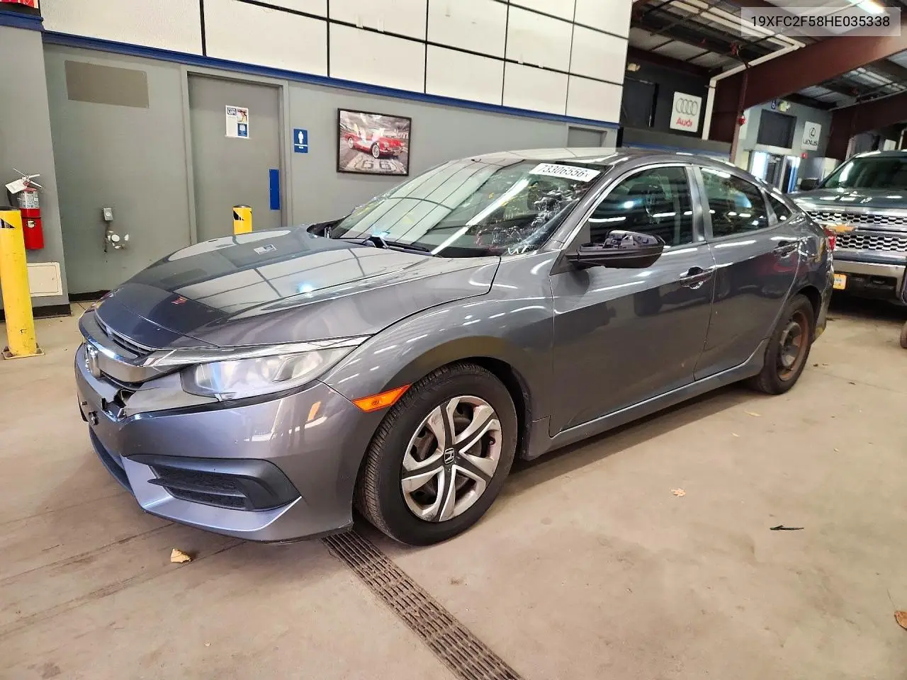 HONDA CIVIC 2017, VIN 19XFC2F58HE035338