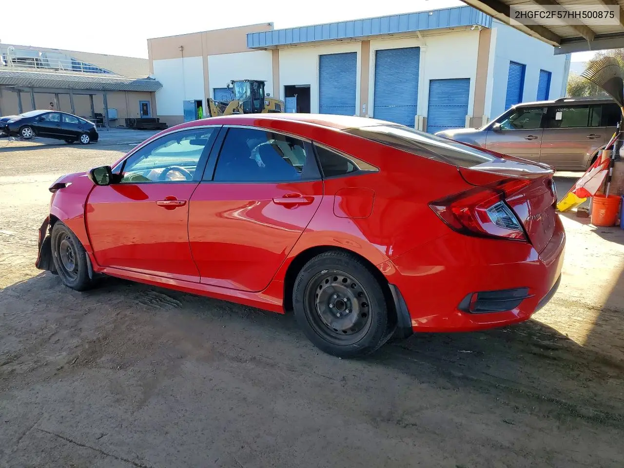 2017 HONDA CIVIC VIN 2HGFC2F57HH500875 — фото 2