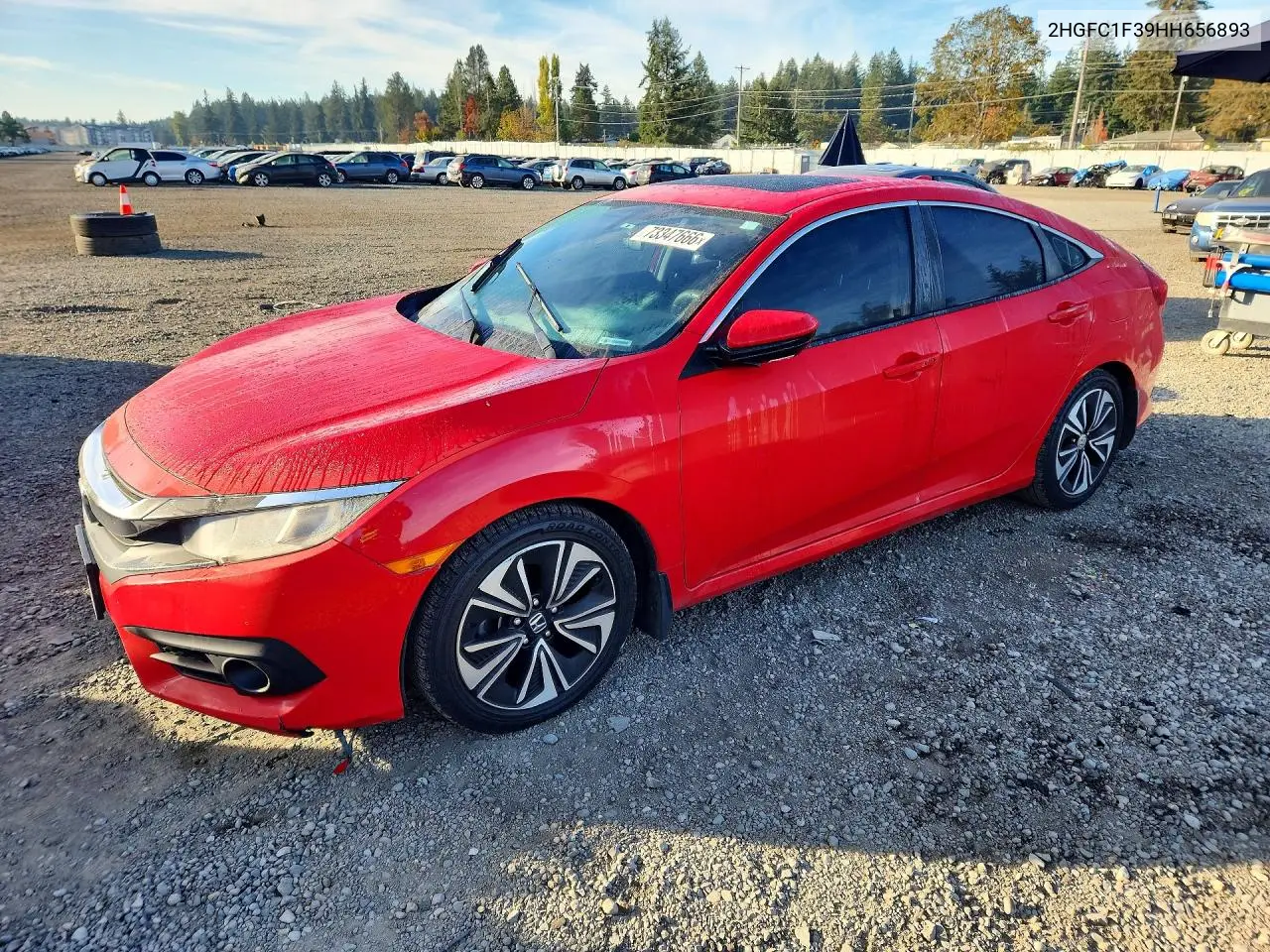HONDA CIVIC 2017, VIN 2HGFC1F39HH656893