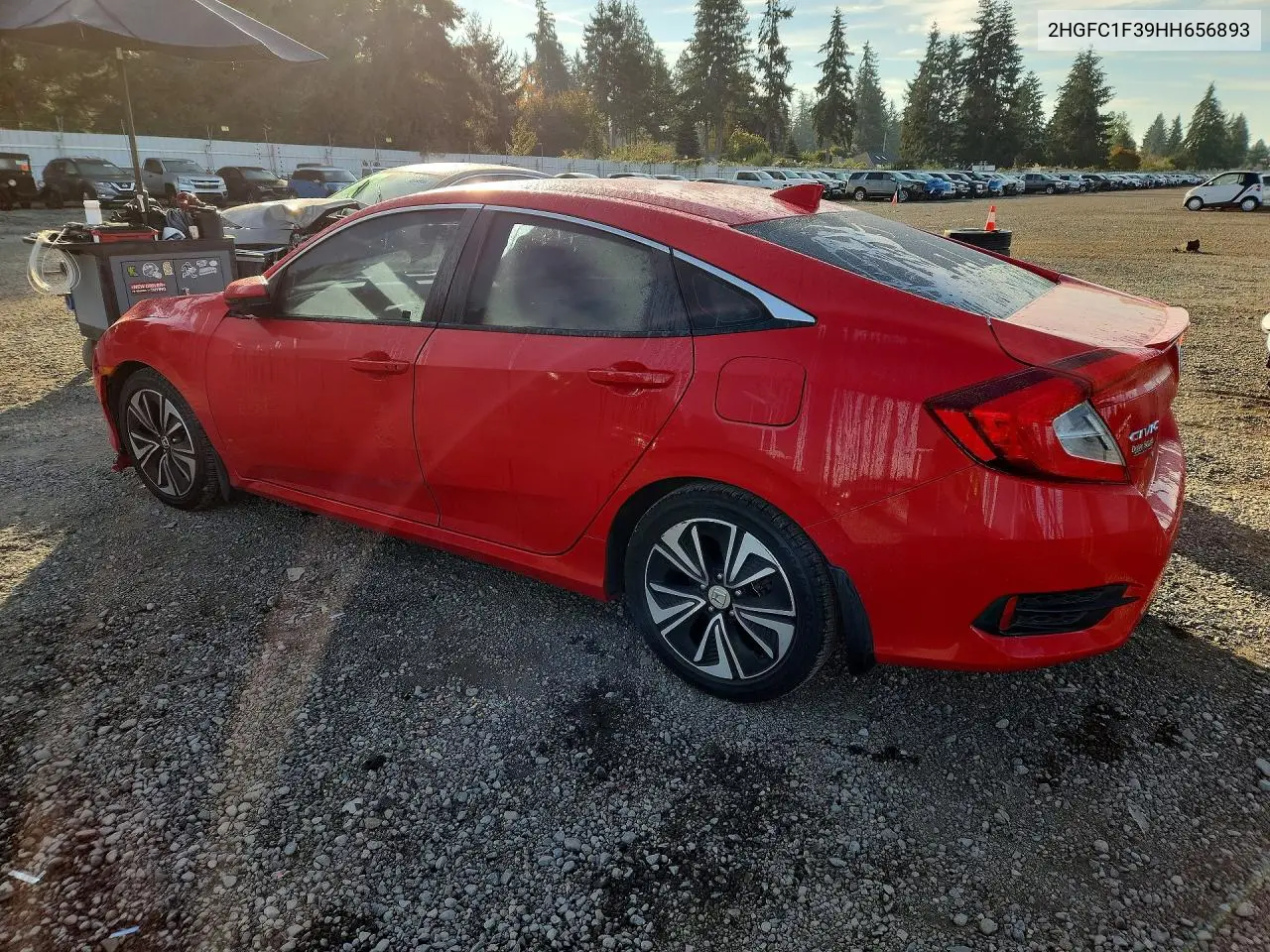 2017 HONDA CIVIC VIN 2HGFC1F39HH656893 — фото 2