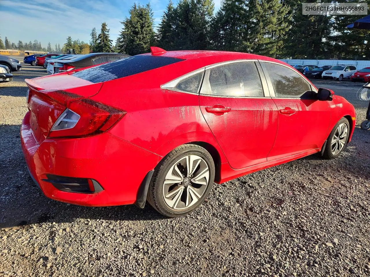 2017 HONDA CIVIC VIN 2HGFC1F39HH656893 — фото 3