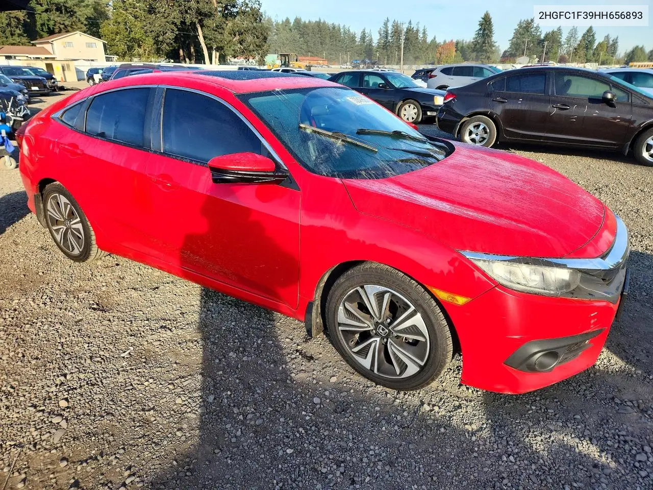 2017 HONDA CIVIC VIN 2HGFC1F39HH656893 — фото 4