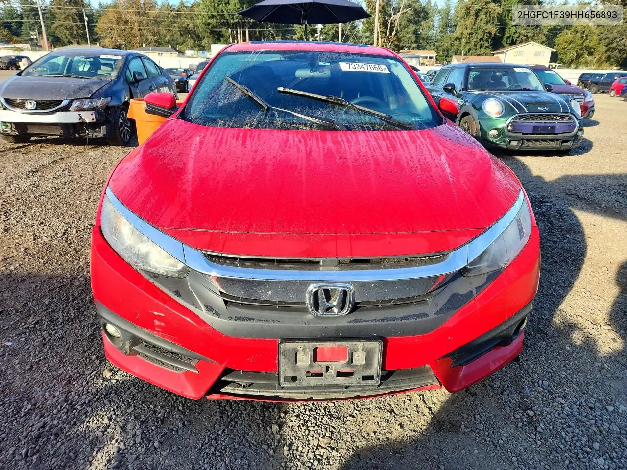 2017 HONDA CIVIC VIN 2HGFC1F39HH656893 — фото 5