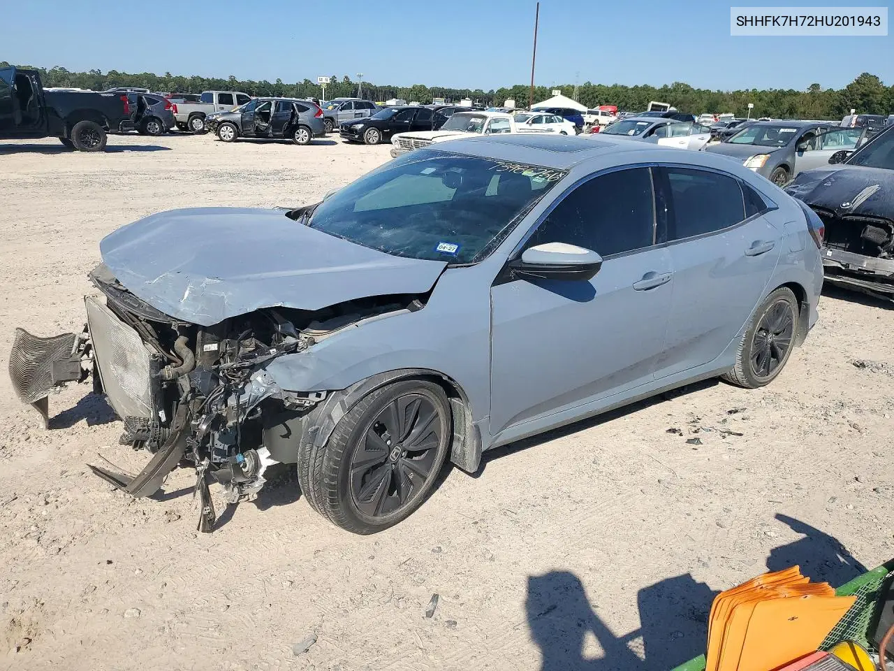 HONDA CIVIC 2017, VIN SHHFK7H72HU201943