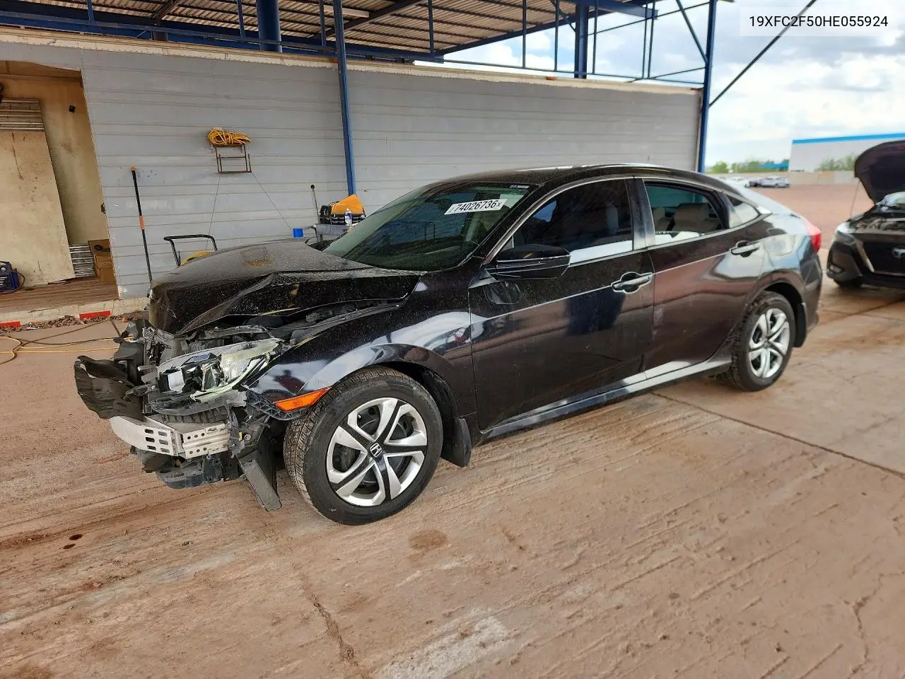HONDA CIVIC 2017, VIN 19XFC2F50HE055924