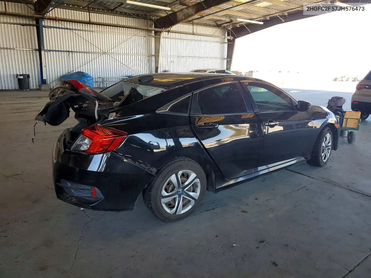 2018 HONDA CIVIC VIN 2HGFC2F57JH576473 — фото 3