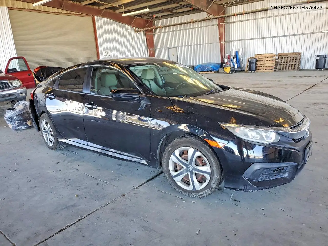 2018 HONDA CIVIC VIN 2HGFC2F57JH576473 — фото 4