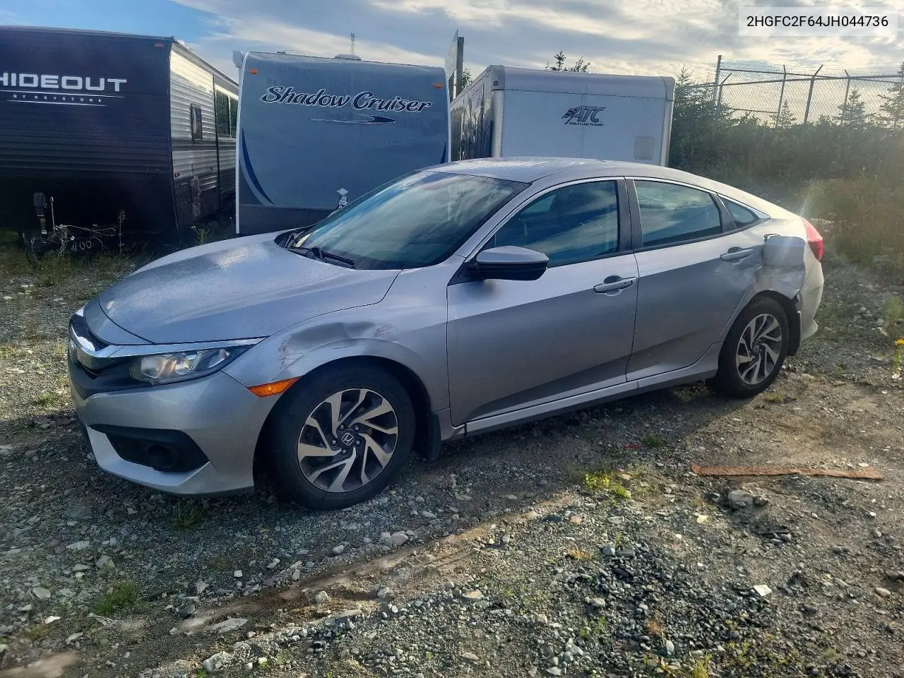 HONDA CIVIC 2018, VIN 2HGFC2F64JH044736