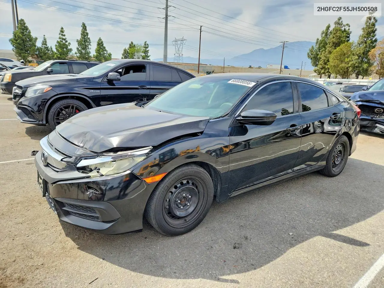 HONDA CIVIC 2018, VIN 2HGFC2F55JH500508