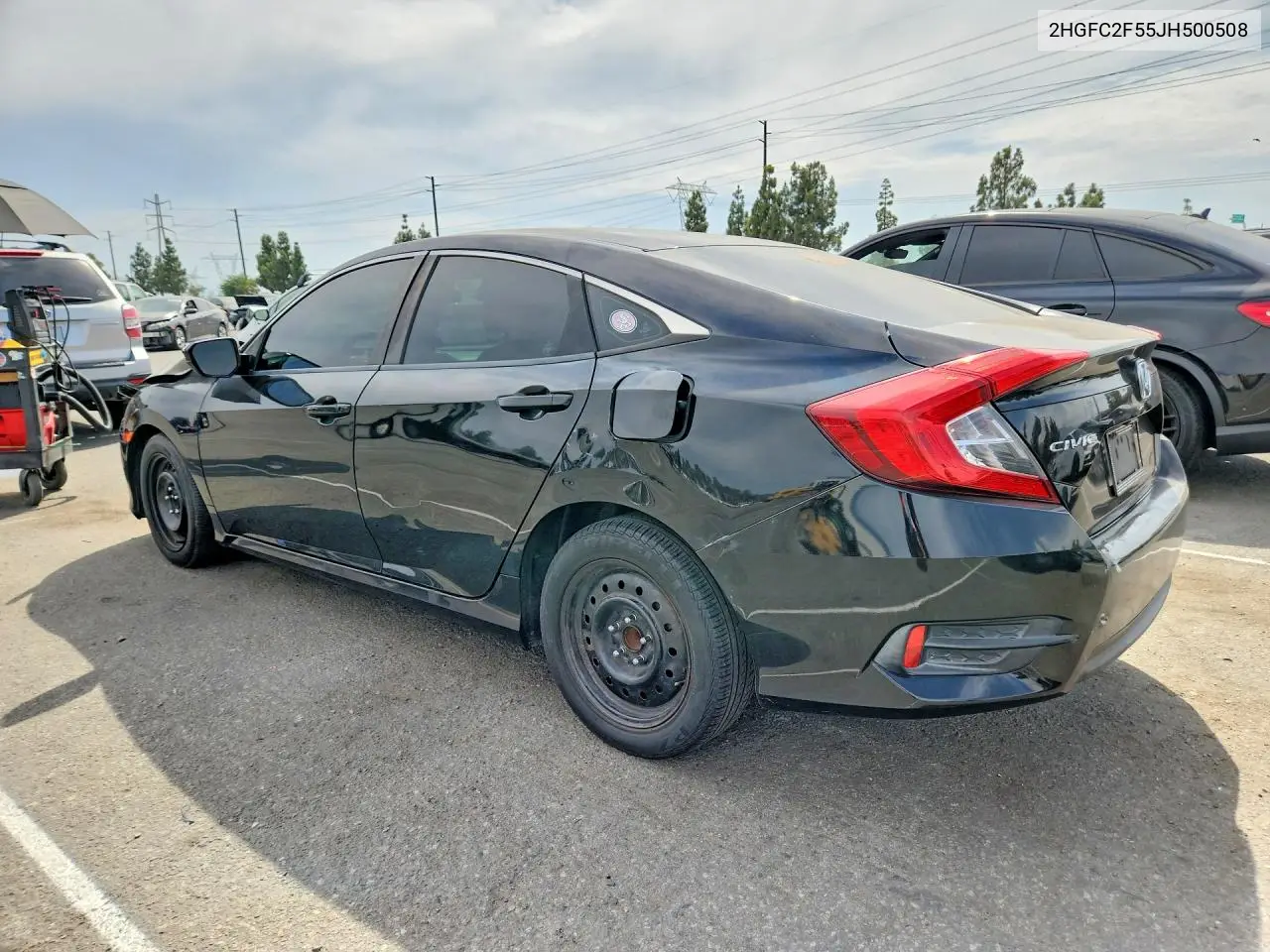2018 HONDA CIVIC VIN 2HGFC2F55JH500508 — фото 2