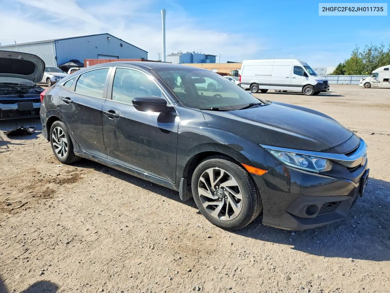 2018 HONDA CIVIC VIN 2HGFC2F62JH011735 — фото 4