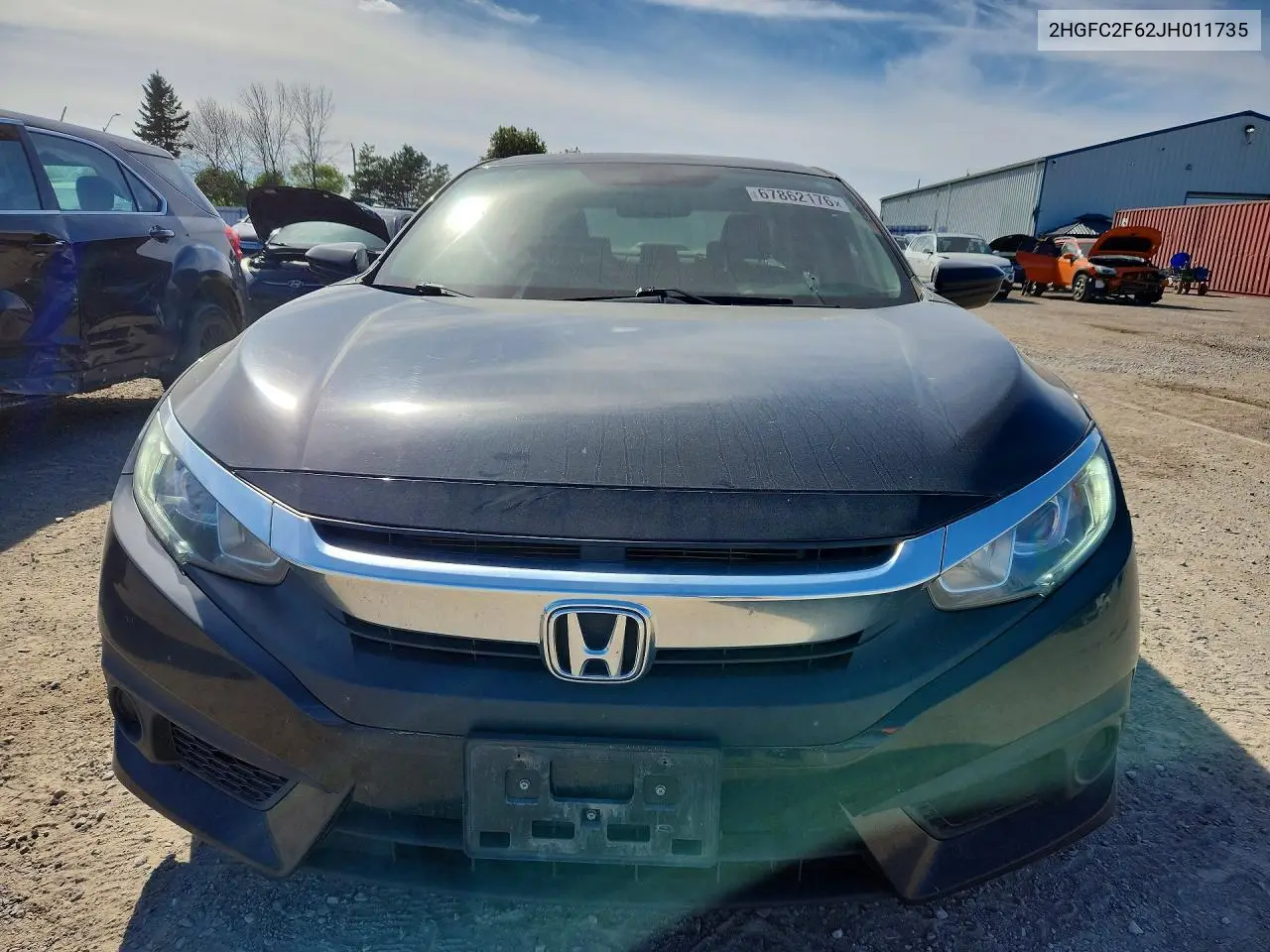 2018 HONDA CIVIC VIN 2HGFC2F62JH011735 — фото 5