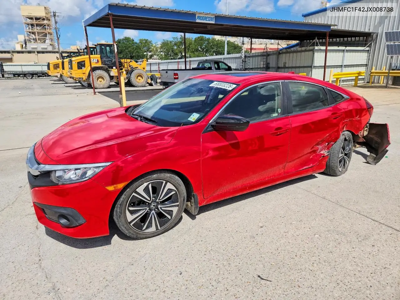 HONDA CIVIC 2018, VIN JHMFC1F42JX008738