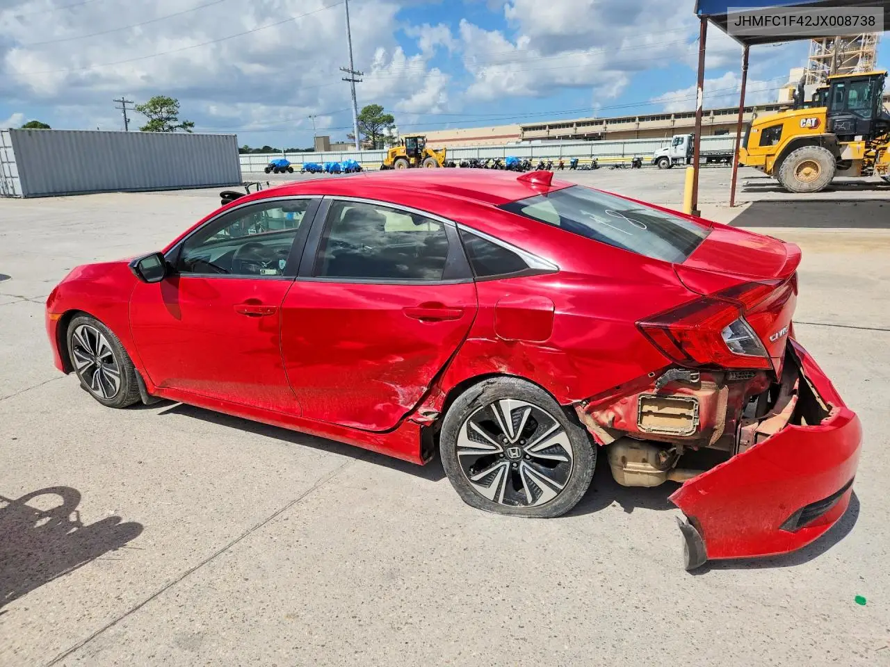 2018 HONDA CIVIC VIN JHMFC1F42JX008738 — фото 2