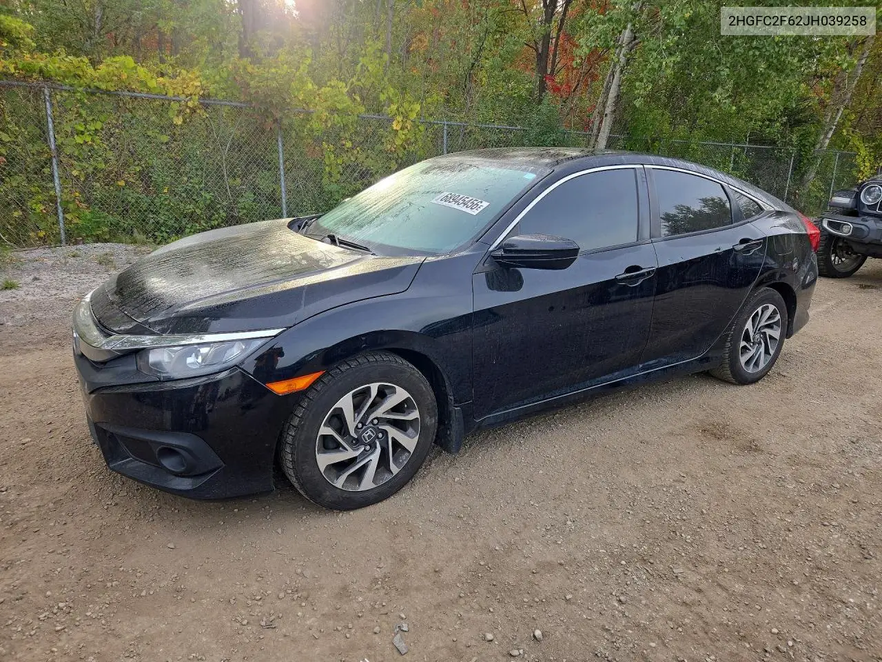 HONDA CIVIC 2018, VIN 2HGFC2F62JH039258