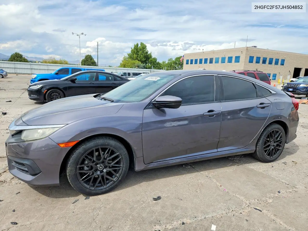 2018 HONDA CIVIC VIN 2HGFC2F57JH504852 — фото 3