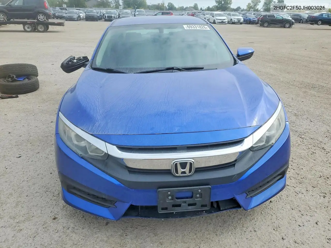 2018 HONDA CIVIC VIN 2HGFC2F50JH003026 — фото 5