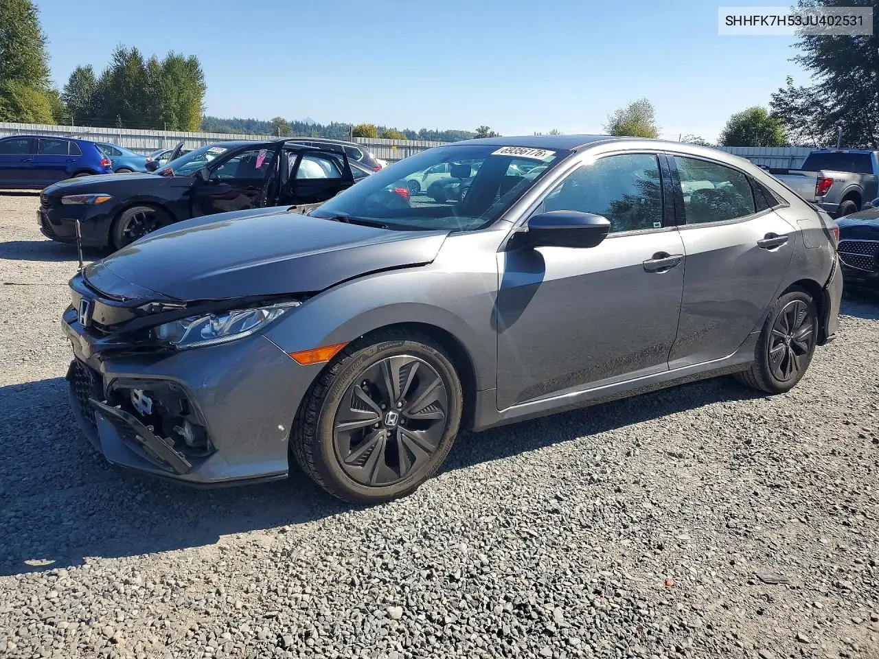 HONDA CIVIC 2018, VIN SHHFK7H53JU402531
