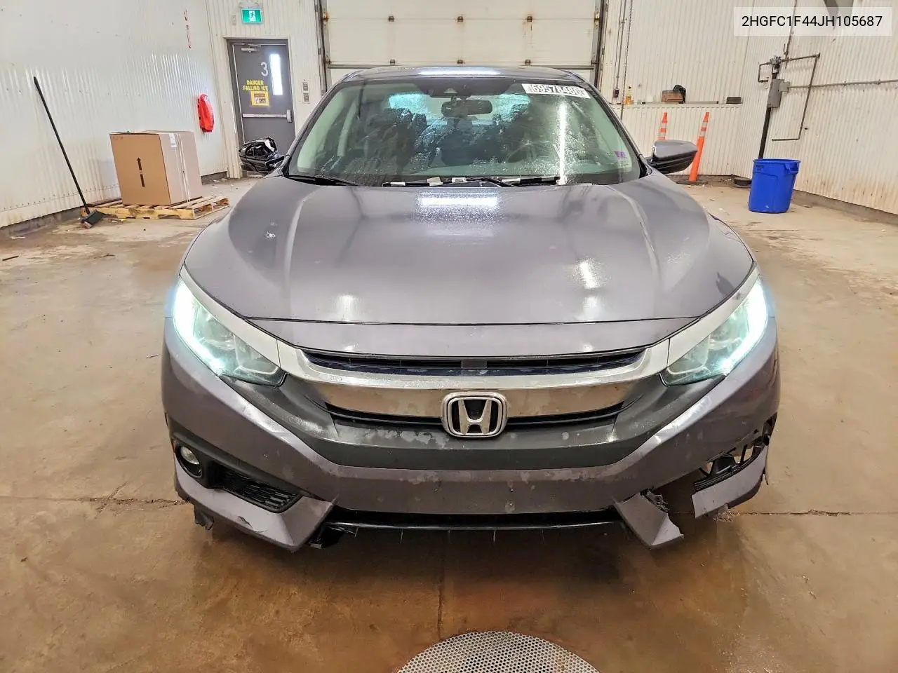 2018 HONDA CIVIC VIN 2HGFC1F44JH105687 — фото 5