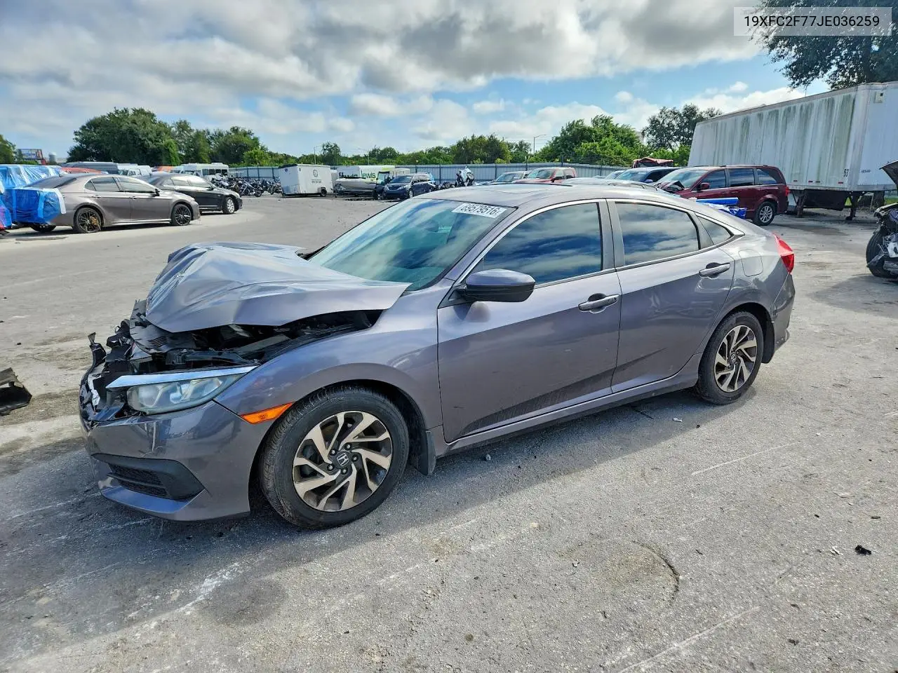 HONDA CIVIC 2018, VIN 19XFC2F77JE036259