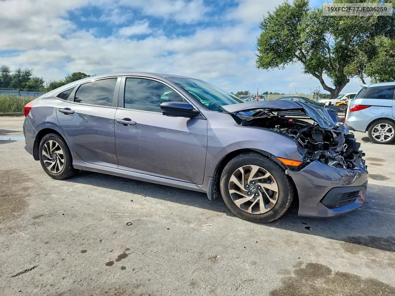 2018 HONDA CIVIC VIN 19XFC2F77JE036259 — фото 4