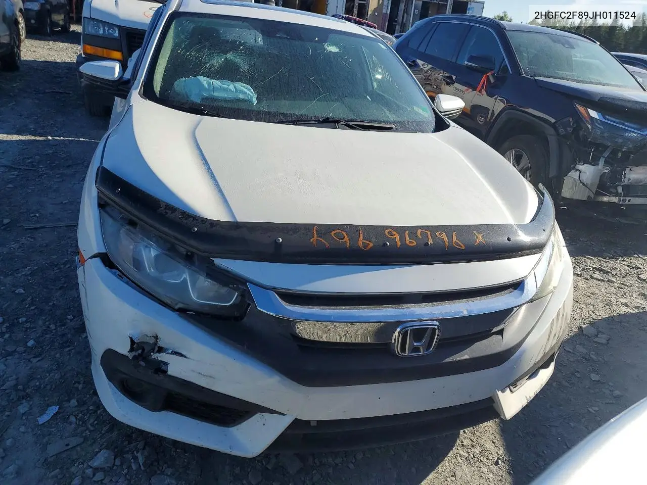 2018 HONDA CIVIC VIN 2HGFC2F89JH011524 — фото 5