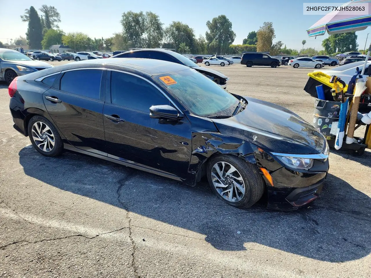 2018 HONDA CIVIC VIN 2HGFC2F7XJH528063 — фото 4