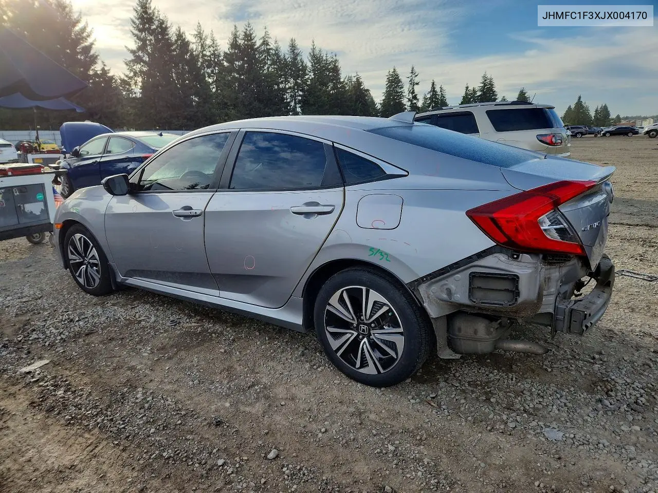 2018 HONDA CIVIC VIN JHMFC1F3XJX004170 — фото 2