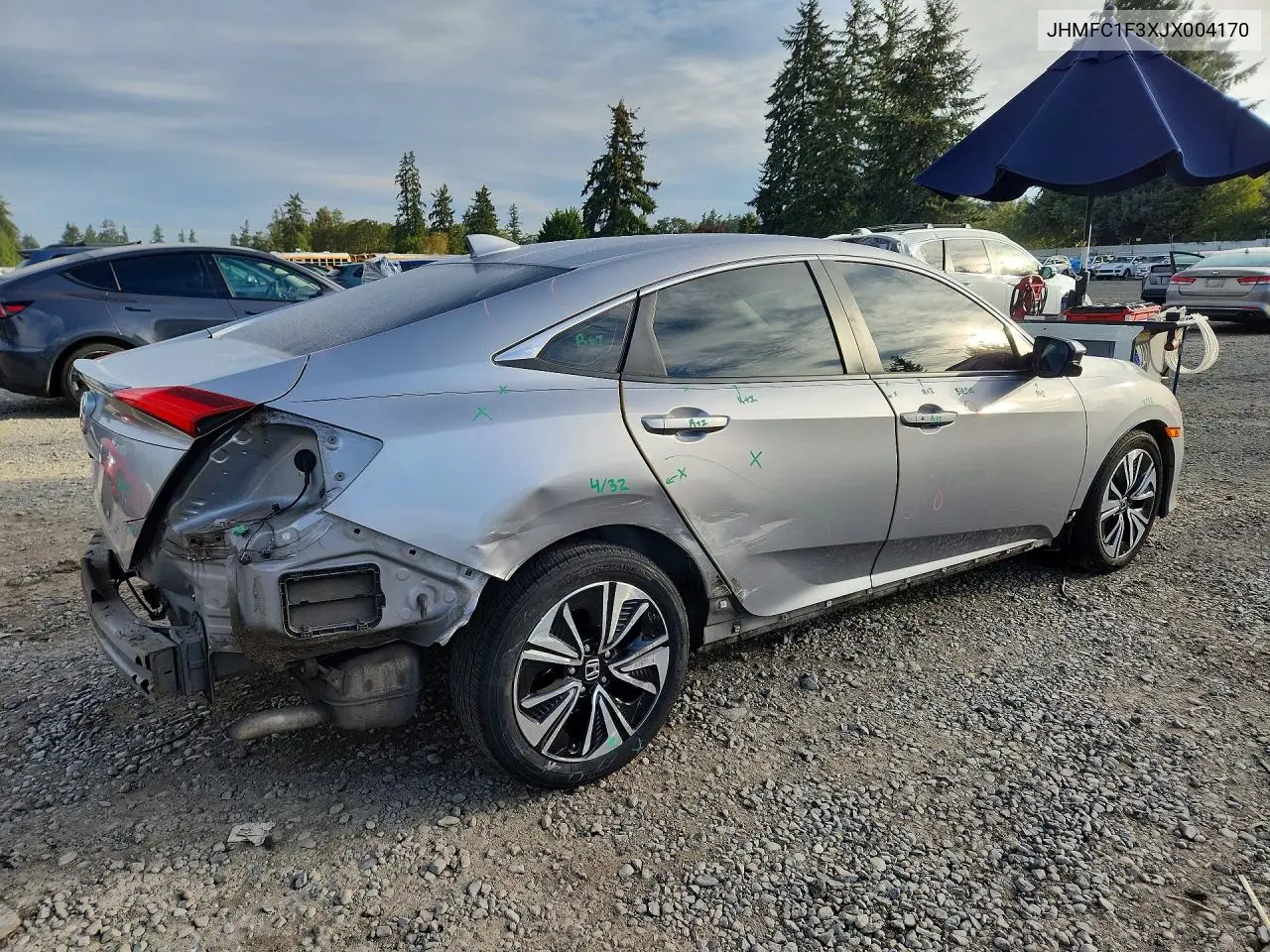 2018 HONDA CIVIC VIN JHMFC1F3XJX004170 — фото 3